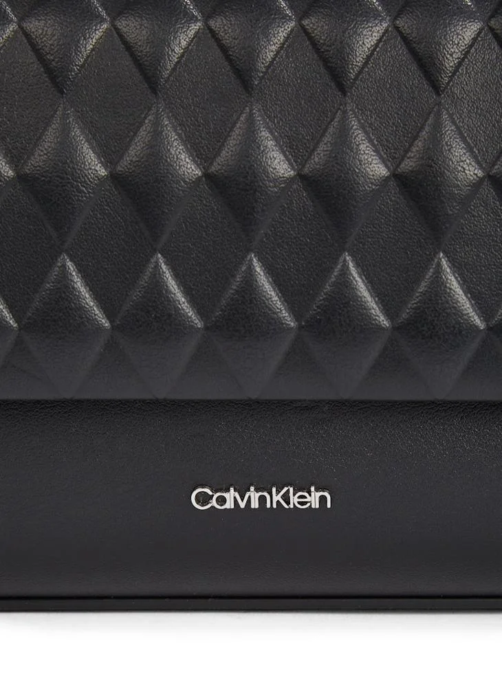 CALVIN KLEIN MINI QUILT CROSSBODY BAG WITH CHAIN