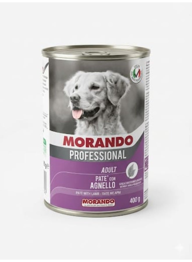 Morando Professional Adult Dogs – Paté with Lamb (400 g)