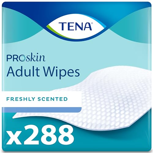 TENA Adult Wipes for Incontinence, Body Cleansing Wipes for Adults, ProSkin - 288 Count - Image 1