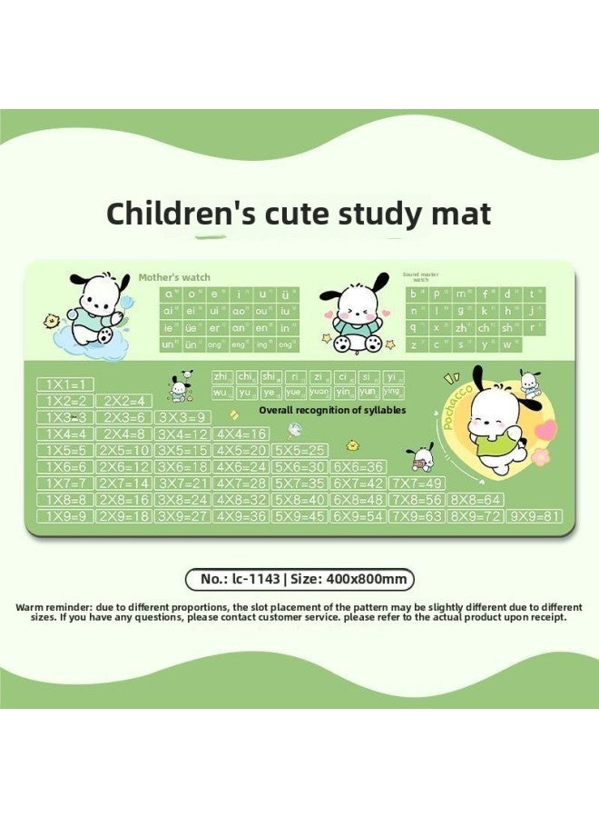 Study Desk Mat Oil-Proof Wash-Free Children's And Students Special Writing Desk Desktop Protection Mat Computer Office Tablecloth-Color:400x900mm-Pattern:Pacha Dog [anti-fouling, Odorless And Easy To Scrub]  - Image 1