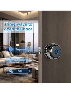 Fingerprint Door Lock, Smart Electronic Door knob With TUYA Bluetooth, Biometric Door Lock ，App Control, Keyless Entry Door Lock For Bedroom, Apartment, Office - pzsku/Z0524C4A0F42CB7DB1371Z/45/_/1714555114/9a388d3f-ad59-4ac1-9149-f129e15a9f5a