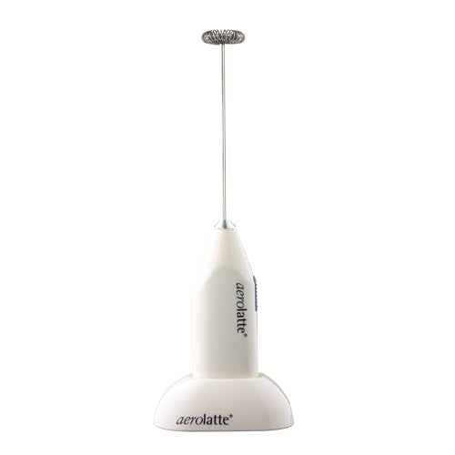 Aerolatte Milk Frother with Counter Stand, The Original Steam-Free Frother, Ivory, Batteries Included - Image 1