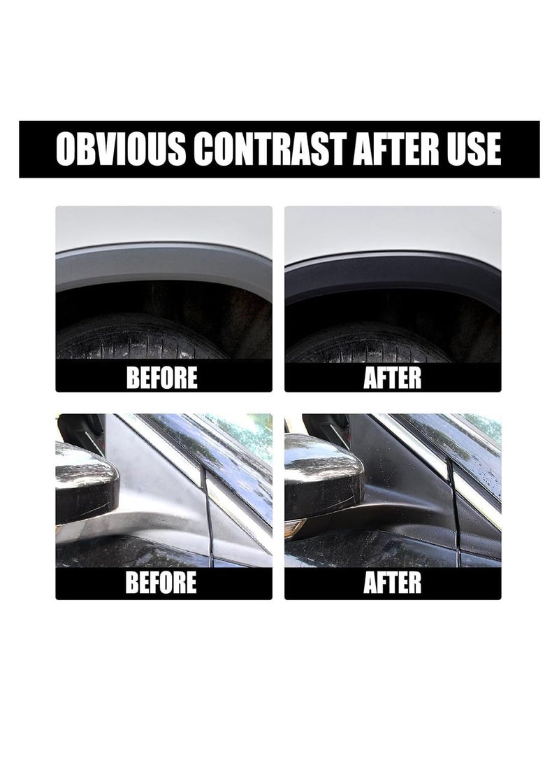 SYOSI Gloss Dressing for Plastic, Gloss Dressing for Detailing,  Car Interior & Exterior Cleaner, Gloss Dressing for Floor Mats, Trim & Tire Dressing - Restore Faded Plastics, Buff for Shine (1Pcs) - Image 4