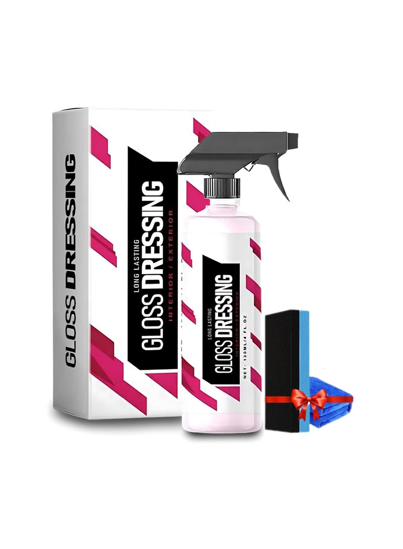 SYOSI Gloss Dressing for Plastic, Gloss Dressing for Detailing,  Car Interior & Exterior Cleaner, Gloss Dressing for Floor Mats, Trim & Tire Dressing - Restore Faded Plastics, Buff for Shine (1Pcs) - Image 1