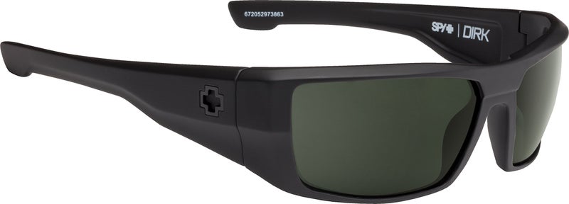 Spy Optic SPY Womens Dirk Sunglasses, Soft Matte Black/Happy Gray/Green Polar, 64 Mm US - Image 3