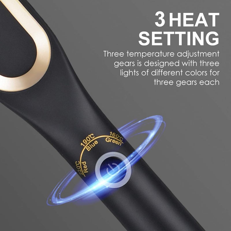klarako Beard straightener for men, mini electric beard straightener, beard styling comb and hair straightener, PTC heating with constant temperature and 3 timer settings(#2) - Image 3