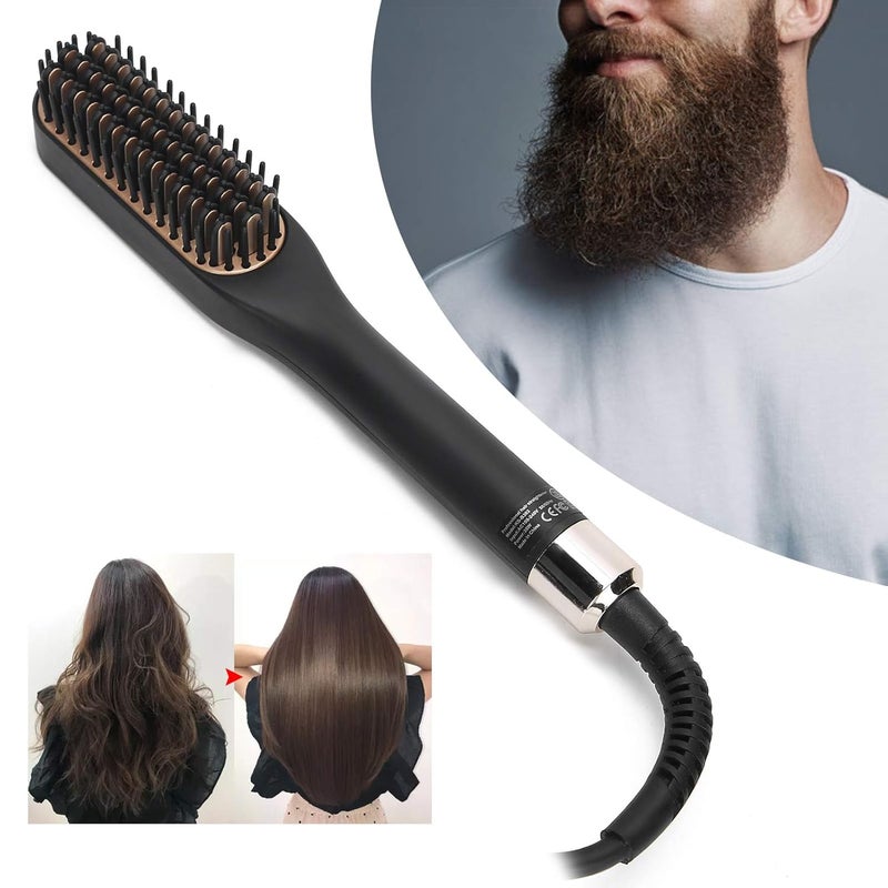 klarako Beard straightener for men, mini electric beard straightener, beard styling comb and hair straightener, PTC heating with constant temperature and 3 timer settings(#2) - Image 1