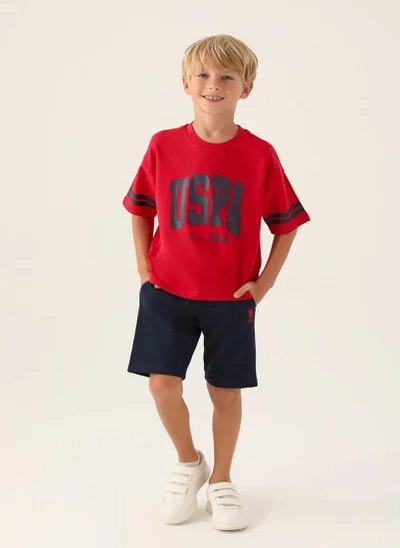 U.S. Polo Assn. U.S. Polo Assn. Boys Red Bermuda Set
