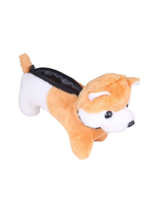 Tickles Tickles Husky Dog Pencil Pouch for Kids Boys & Girls Scholl Travelling(Color: Brown Size: 25 cm)  - Image 3