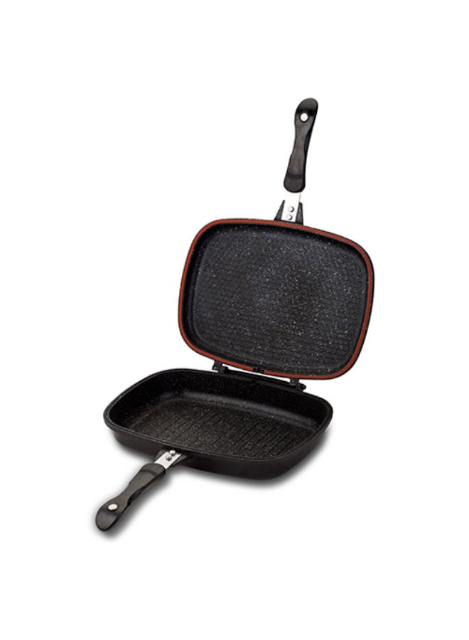 NAVA Die Cast Aluminium Double Grill Pan "Funtzio" With Nonstick Stone Coating -Black - Image 2