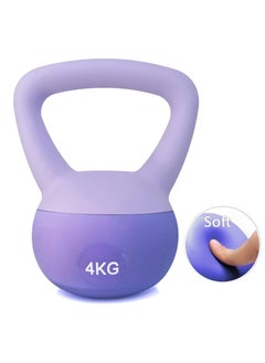Generic PVC Soft Kettlebell Weights Strength Training Kettlebells for Weightlifting and Core Training(4KG)  - Image 1