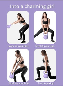 Generic PVC Soft Kettlebell Weights Strength Training Kettlebells for Weightlifting and Core Training(4KG)  - Image 4
