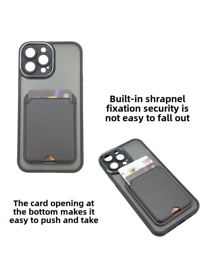 For Imitation Apple Original TPU Card Set Mobile Phone Card Stickers Multi-card Bus Access Control Bank Card Bag Stickers Lo-Color:Light Brown-Dimensions:Standard  - Image 4