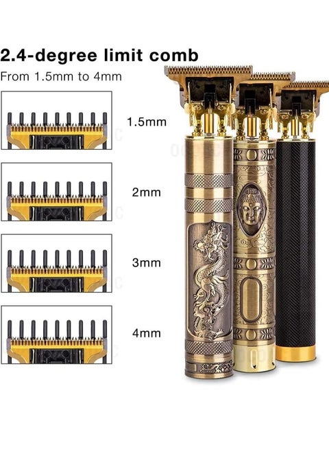 ماكينة حلاقه و تشذيب الشعر للرجال بانماط مختلفه لحلاقة احترافية بشفرات قابلة للتعديل بتصميم عصرى بطارية تدوم طويلا ومعها وصله للشحن وفرشاه للتنظيف