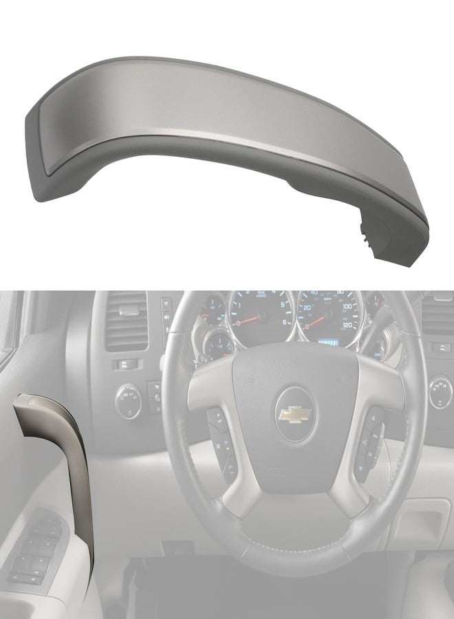 omoZone Interior Door Pull Handle Armrest Inside Grab Handle Front Left Driver Side Titanium Compatible with 2010-2014 Chevrolet Chevy Silverado GMC Sierra Replaces 25932418 - Image 4