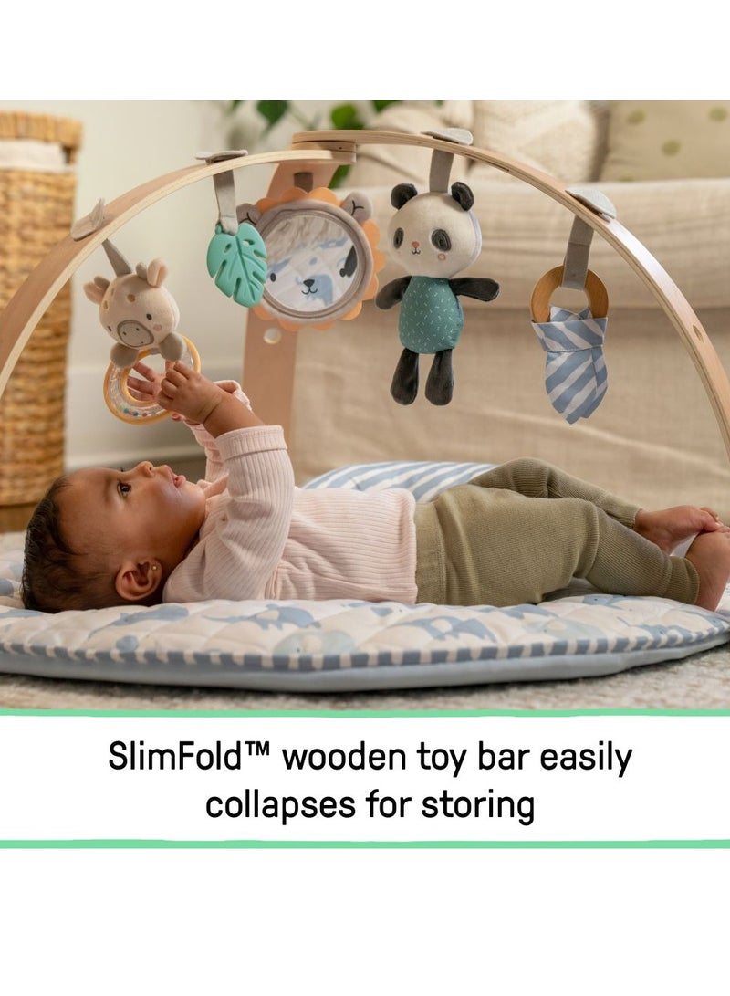 ingenuity Cozy Spot Reversible Duvet Activity Gym - Elephant March – For Ages 0–12 Months - Image 3