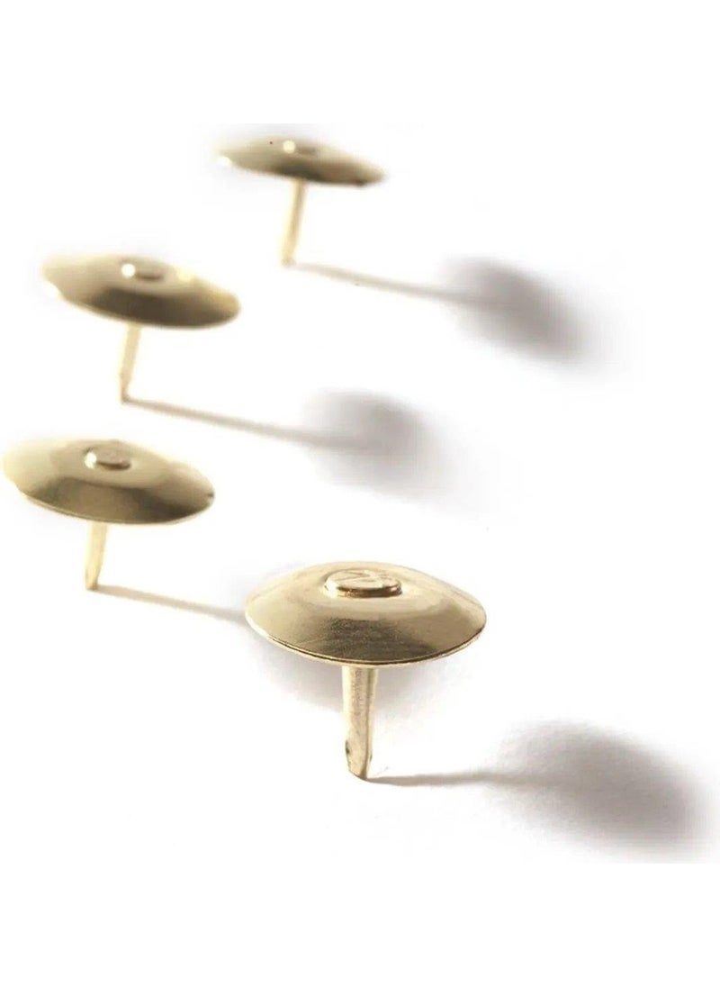MAS 305 Yellow Brass Coated Pushpin 36pcs  - Image 1