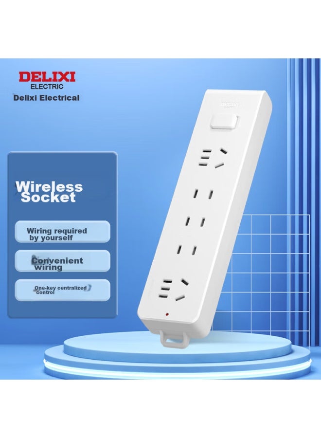 Delixi New National Standard Socket/power Strip/extension Cord, 5-outlet Wireless Power Strip Without Cord, Cd98j-hk2x3zw - Image 1