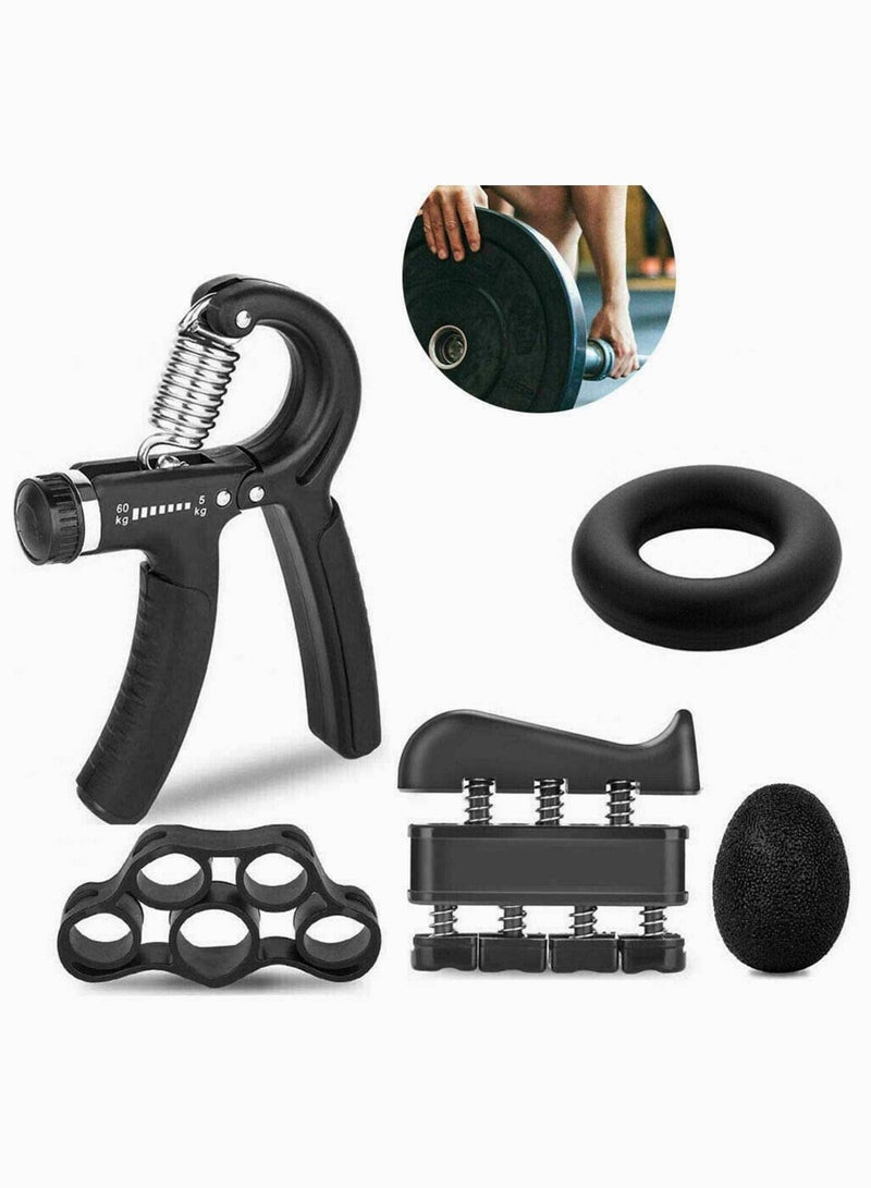 سيوسي مقوي قبضة اليد ، مجموعة أدوات تدريب قوة القبضة (مجموعة من 5 قطع) ، مجموعة أدوات تقوية اليد وقوة القبضة - مجموعة تقوية قبضة التمارين اليدوية ، ومقبض اليد من أجل القوة - Image 1