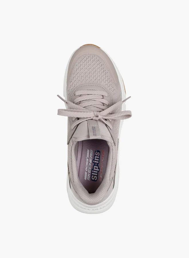 SKECHERS Women's BOBS SPARROW FLEX Lace-Up Closure Sports Shoes - 117628-TPE