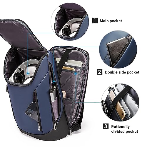 BANGE Business Smart Backpack Waterproof fit 15.6 Inch Laptop Backpack with USB Charging Port,Travel Durable Backpack - Image 2