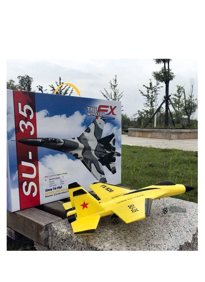 AROAQ DIY RC Plane Toy 620 blue1 battery Remote Control Airplane DIY Fixed Wing Aircraft  - Image 2