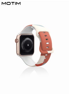 Motim Morandi Color Sport Bands Compatible with Apple Watch Band 42mm 44mm 45mm 49mm for Women/Men Waterproof Soft Silicone Replacement Strap Accessories for iWatch Ultra SE Series 8/7/6/5/4/3/2/1  - Image 5