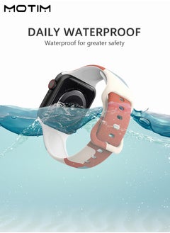 Motim Morandi Color Sport Bands Compatible with Apple Watch Band 42mm 44mm 45mm 49mm for Women/Men Waterproof Soft Silicone Replacement Strap Accessories for iWatch Ultra SE Series 8/7/6/5/4/3/2/1  - Image 3