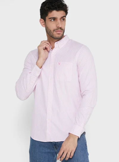 American Eagle Striped Slim Fit Shirt