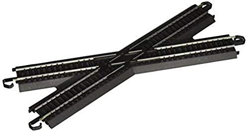 Bachmann Trains - Snap-Fit E-Z TRACK 30 DEGREE CROSSING (1/card - STEEL ALLOY Rail With Black Roadbed - HO Scale Medium - Image 2