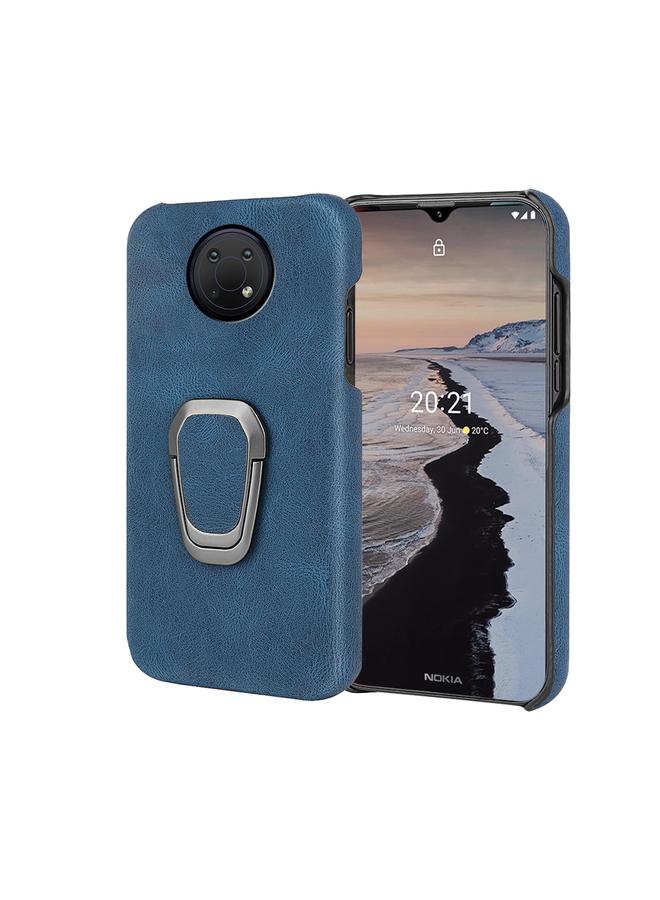 جرين تايجر جراب هاتف من البولي يوريثان مزود بحلقة لهاتف Nokia G10 (أزرق) - Image 1