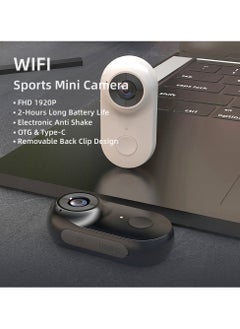 Soofam كاميرا الحركة كاميرا رياضية صغيرة مع مشبك خلفي للدراجات الرياضية 1920P 32G TF Card  - Image 2