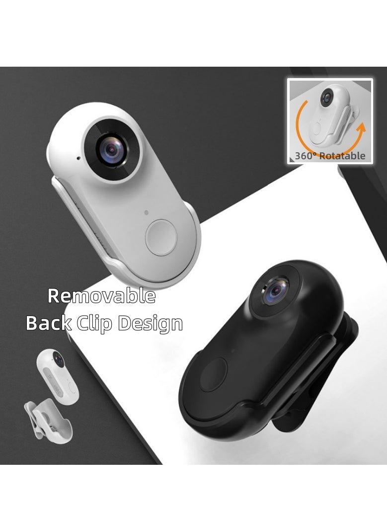 Soofam Action Camera Mini Sports Camera with Back Clip for Sports Bicycle 1920P*1080P White  - Image 5