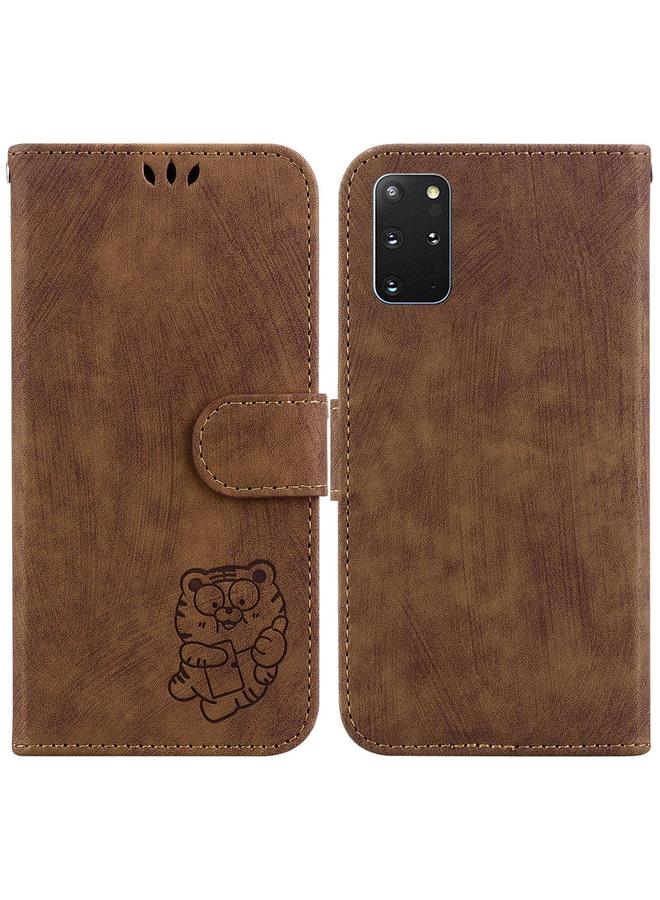 اس-توب جراب لهاتف Samsung Galaxy S20+ جراب هاتف جلدي منقوش عليه نمر صغير - Image 1