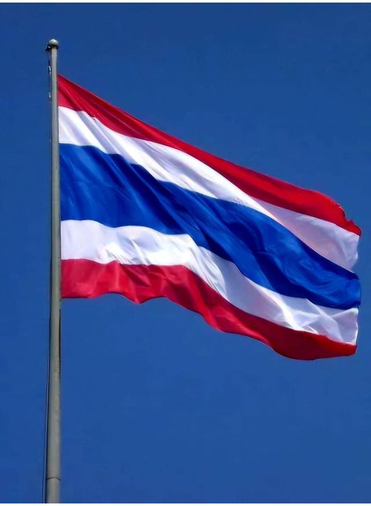 ARS Thailand Flag - Heavy-Duty 210D Satin, Thailand Flag for Outdoor/Indoor, Fade Resistant, Flag Day, And Home-Polyester, Sport Day, FIFA World Cup-Size Available - Image 2