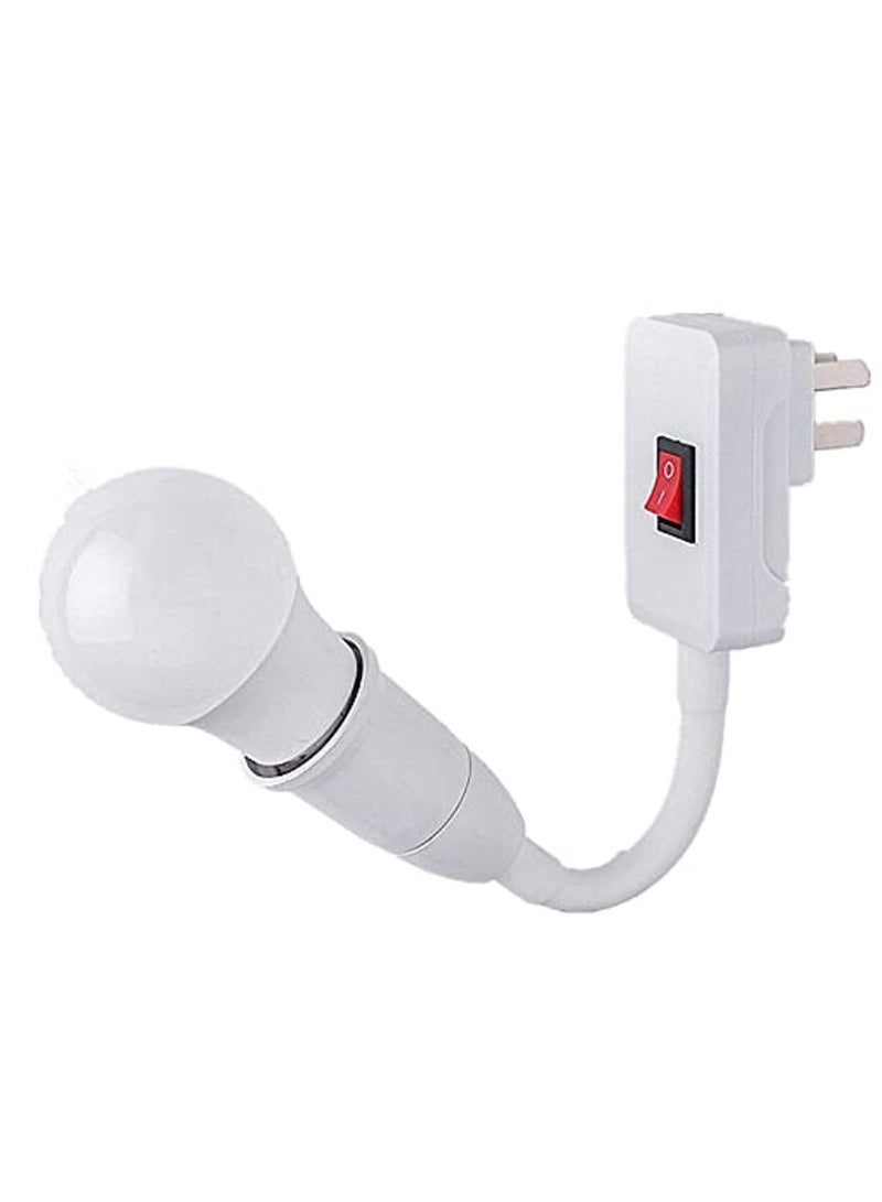 ELTRAZONE Flexible Universal E27 UK Plug AC Lamp Bulbs Holder  - Image 1