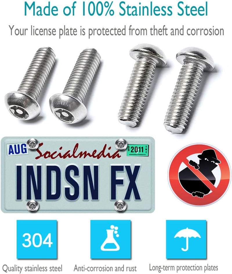 Aootf Anti Theft License Plate Screws - Image 2