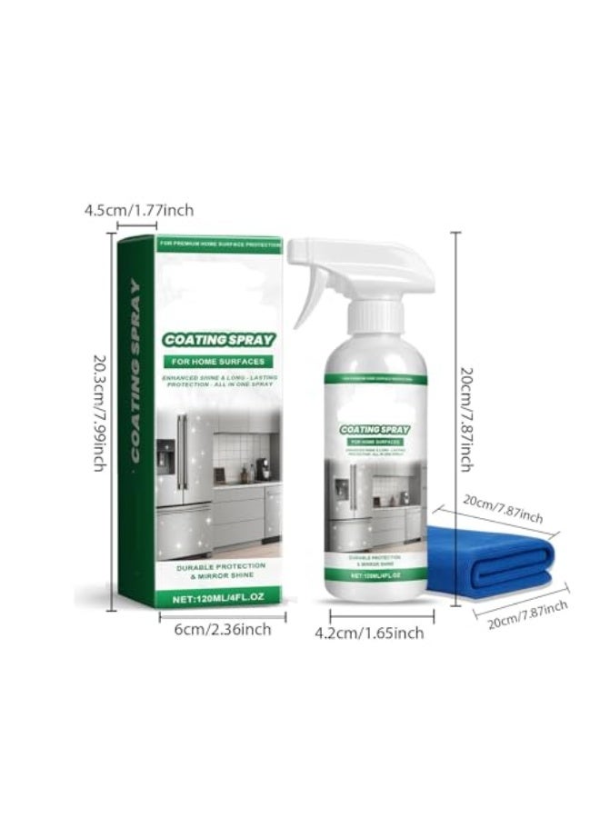 Jakehoe 120ml Ceramic Coating Spray For Tiles Streak Cleaner Polish & Shine Restorer For Indoor Floors Walls Removes Stubborn Dirt & Stains Between Tiled Walls & Floors - Image 5