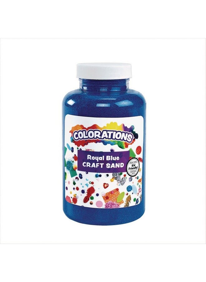 Colorations Colorful Vibrant Sand 22 Oz Jar For Arts And Crafts & Play Activity Royal Blue  - Image 2
