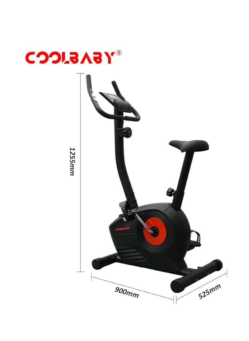 Cool Baby Style Upright exercise bike for home office fitness Exercise bike with 8 levels of adjustable magnetic resistance Adjustable seat LCD display  - Image 2