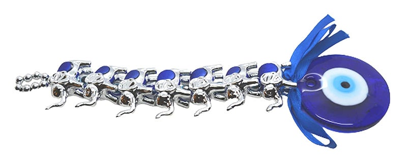 SK Craft Feng Shui 7 Elephant Evil Eye Hanging Nazar Suraksha Kavach for Protection Car/Home - Image 3