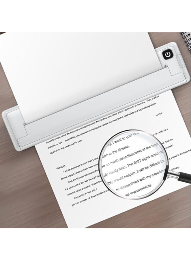 erorex A4 Thermal Printer 200dpi Mini Portable Bluetooth Rechargeable Inkless Thermal Mobile Printer Compatible with IOS, Android, Printers Wireless for Travel, Mobile Office, School - Image 4