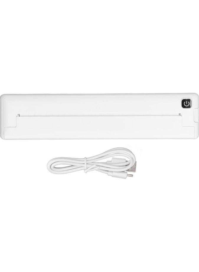 erorex A4 Thermal Printer 200dpi Mini Portable Bluetooth Rechargeable Inkless Thermal Mobile Printer Compatible with IOS, Android, Printers Wireless for Travel, Mobile Office, School - Image 2