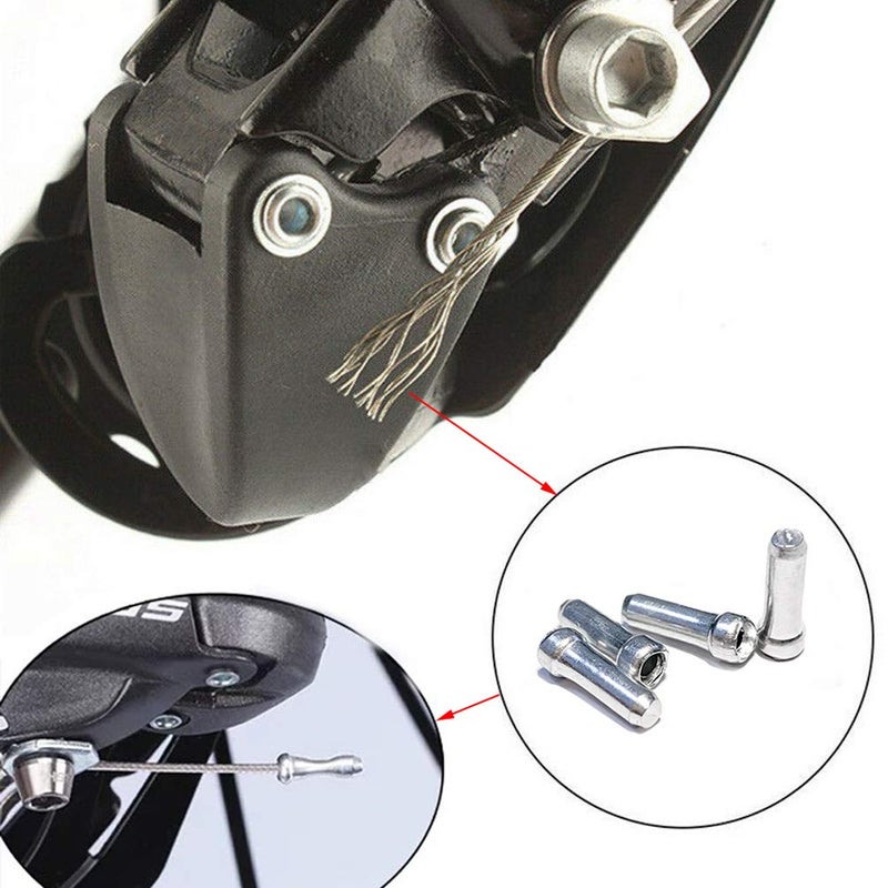 Farbetter 150Pcs Bike Brake Cable End Caps  Cable End Tips  O-Ring  Bike Brake Cable Accessories 3 Into 1 Sets  50Pcs Bike Cable Tips  50Pcs Cable End Caps  50Pcs Bike Brake Cable O-Ring - Image 3