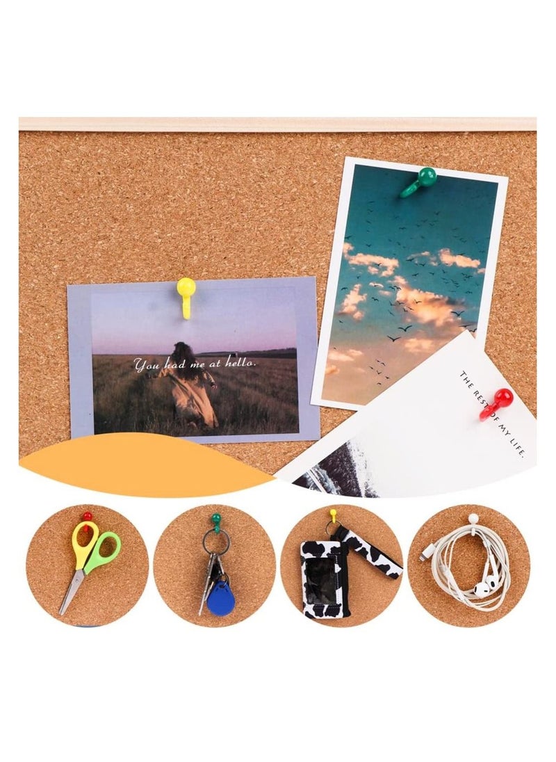Y&D - Colored Push Pin, Plastic Pin Hooks Wall Mixed Color Thumb Nail For Cork Board Map Photo Calendar, Home Office School Supplies (50Pcs) - Image 1