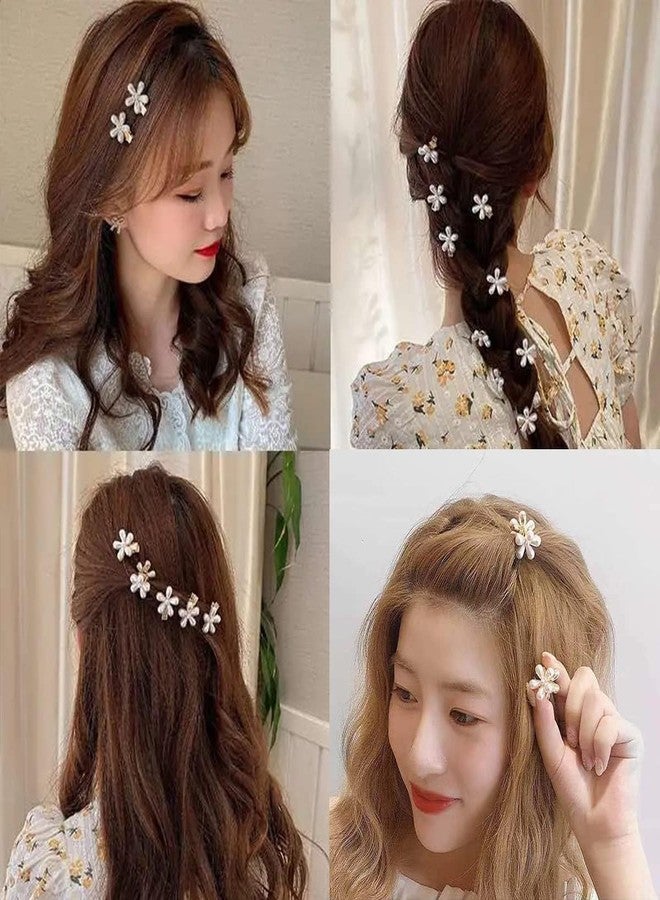 RED-SHYN Hair Clips for Women, MIni Pearl Hair Claw Clip Set Strong Hold No Slip, Hair Accessories Birthday Wedding Valentine's Day Gift for Girl Wife Styling Thick Thin (8) - Image 5