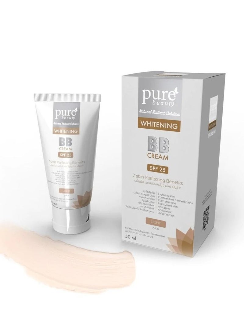 بيور بيوتي كريم تفتيح بي بي مع واقي شمسي بعامل حماية 25- 50 غرام