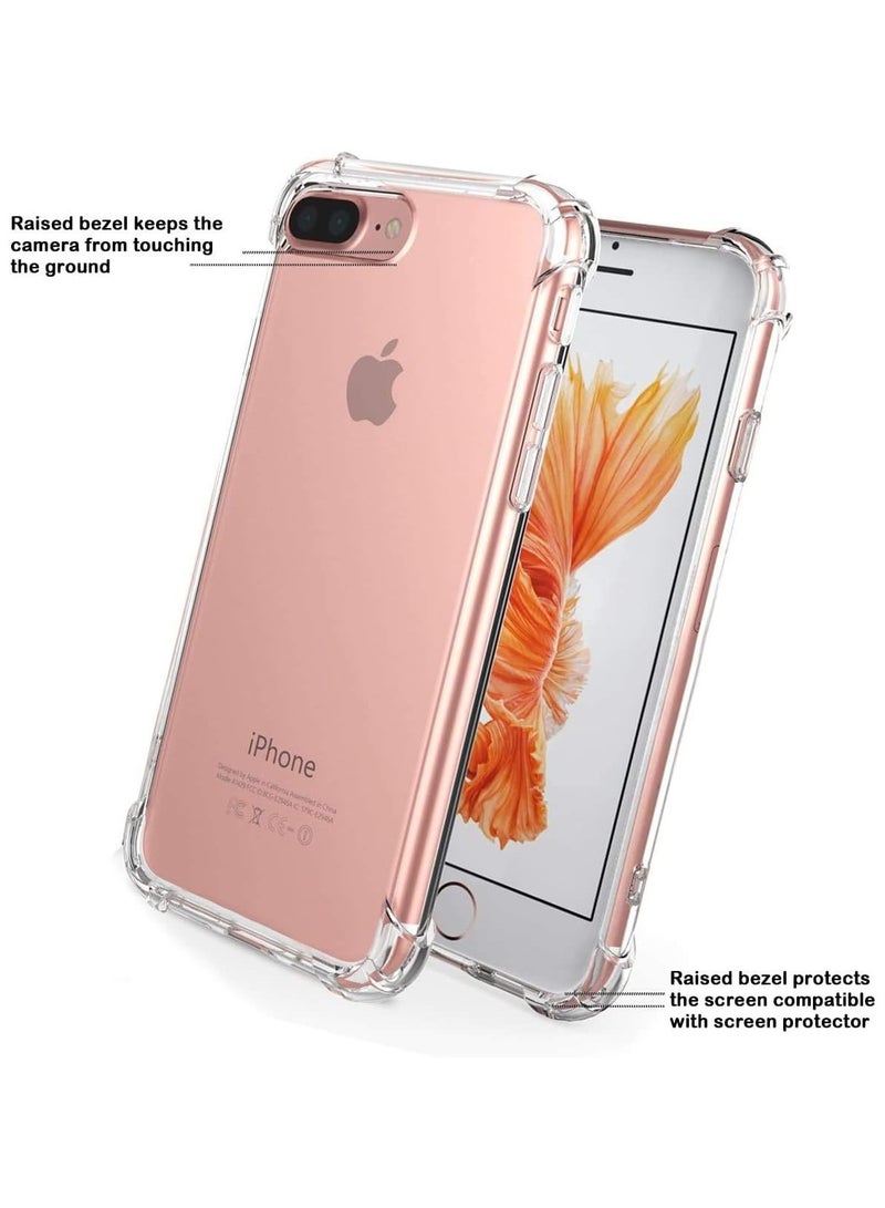 Iphone 7 plus case Soft TPU Crystal Transparent Slim Anti Slip Protective Phone Case Cover for Iphone 7 Plus - Image 2
