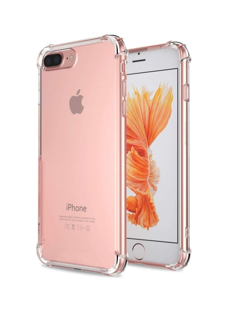 Iphone 7 plus case Soft TPU Crystal Transparent Slim Anti Slip Protective Phone Case Cover for Iphone 7 Plus - Image 1