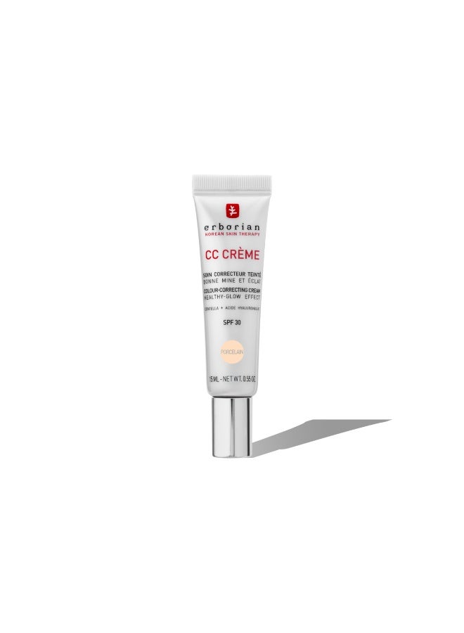 ERBORIAN CC Crème SPF30 Porcelain 15ml – Brightening Skin Perfector & Lightweight Coverage - Image 1